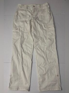 Chicos Fly Front Casual Pants Sea Salt Size 1.5R(10R) inseam 29”